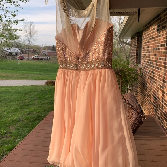 Hannah S Formal Dress Baby Pink Homecoming Winterfest Pageant - Picture 12 of 12